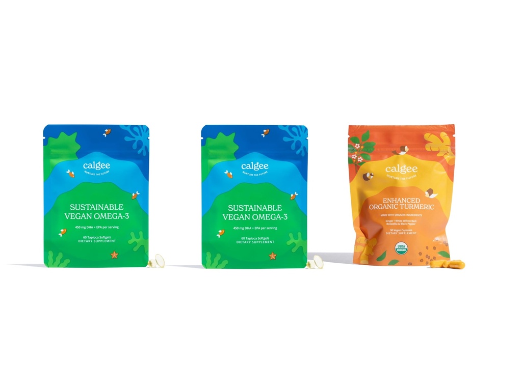 Vegan Omega-3 2Pack + USDA Organik Turmeric
