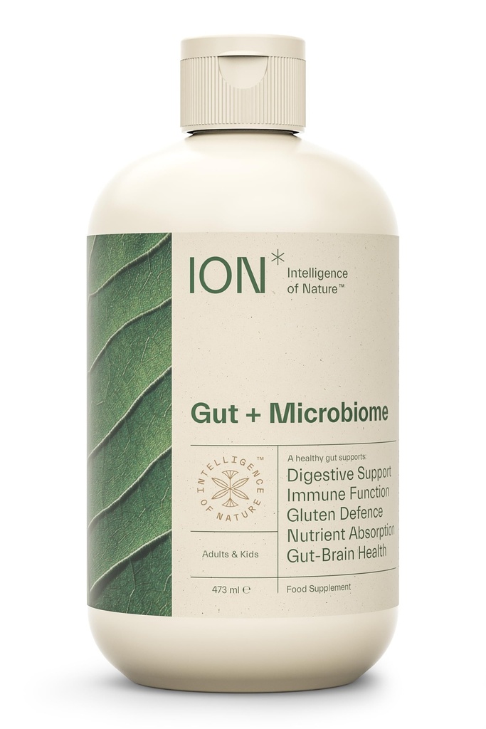ION* Intelligence of Nature Gut Support Liquid Supplement - Gut & Digestive Health Liquid Drops, Cleanse & Detox with Humic Extract for Women & Men, Adults & Kids 4+ - 16 fl oz (Pack of 1)