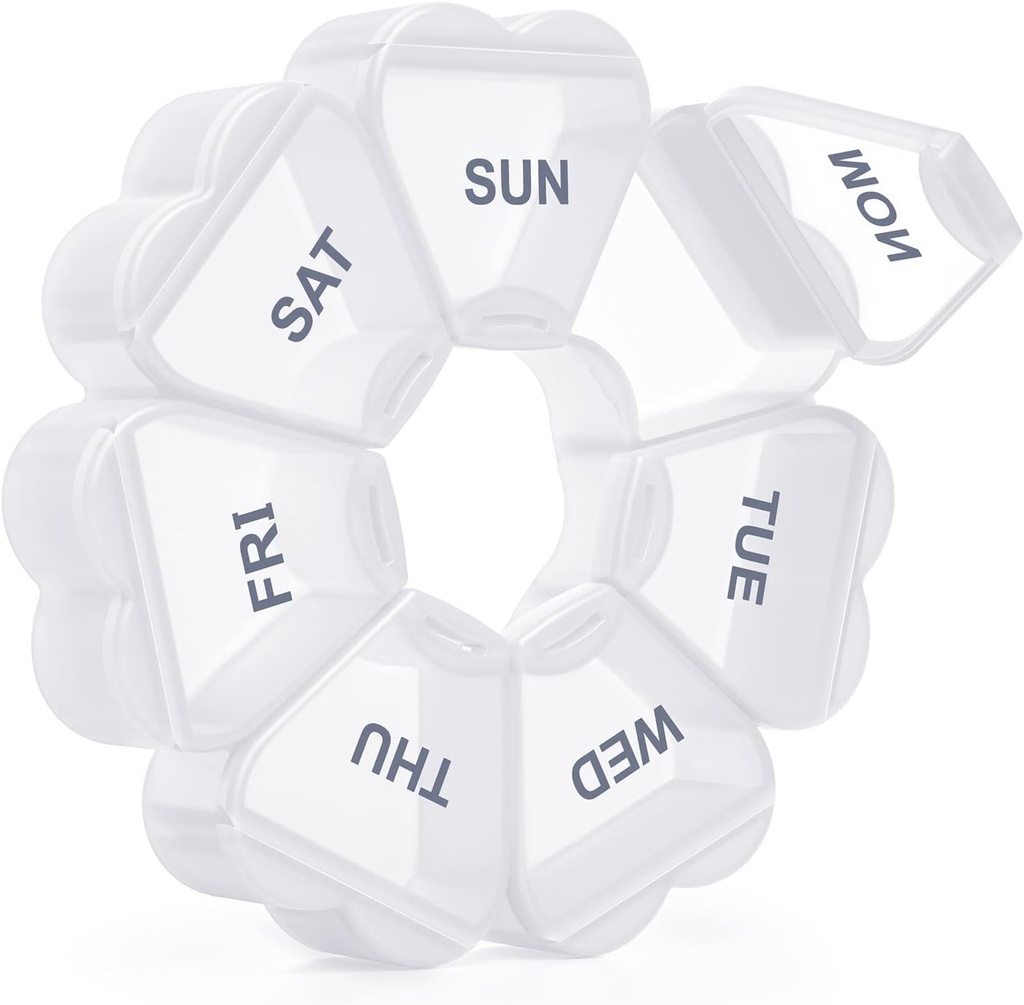 Büyük Haftalık Pill Organizer, Pill Box 7 Gün, KAPENS Günlük Vitamin Vaka Büyük Kapasite Karşılaştırması, Balık Yağı Tamamları için Pill Konteynerleri, Beyaz Yağ Tıp Tamamları, Beyaz Sarayları