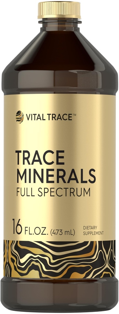 Carlyle Trace Minerals Supplement | 16 fl oz | Full Spectrum Magnezyum with | Sıvı Kompleksi, Lityum ve Boron | Vegetarian. Non-GMO & Gluten Free | Tarafından Vital Trace