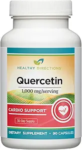 Sağlıklı Yol Quercetin Supplement - 1.000 mg/Serving, Cardiovascular Health (30-Day Supply) için 90 Vegan Capsules