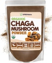 XPRS Nutra Organik Chaga Mushroom Toz - Premium USDA Organik Chaga Mushrooms Toz - Chaga Toz Destekleri Immune Health - Vegan Dostu Superfood for Chaga Tea and Beverages (16 oz)