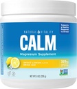 Doğal Vitality Calm, Magnezyum Supplement, Anti-Stress Drink Mix Toz, Gluten Free, Vegan, & Non-GMO, Sweet Lemon, 8 ozz