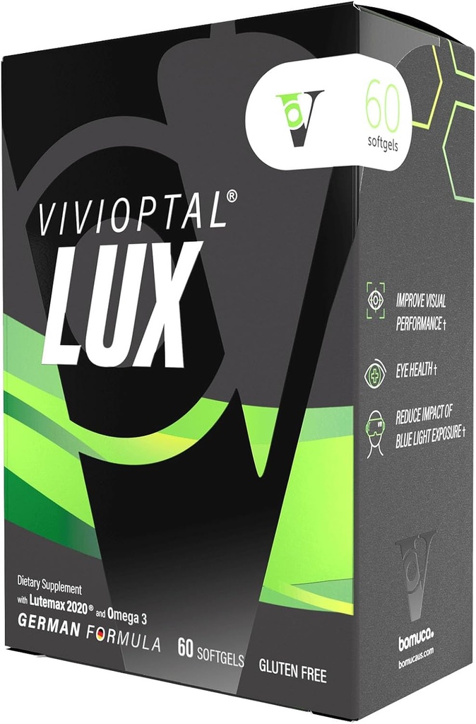Vivioptal Lux 60 Softgels, Ωμέγα 3, ψευδάργυρος, και βιταμίνη C & E, πολυβιταμίνες & πολυμινικές, χωρίς γλουτένη, γερμανική Φόρμουλα