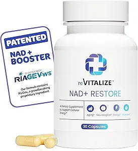 NAD+ Supplement 750 mg - Gelişmiş Nicotinamid Riboside for Anti-Aging & Supports Cellular Energy | NAD Plus, DNA & Beyin Sağlığını Yüksek Abpsiyon Formula Üçüncü Parti Test Edildi 30 Hizmet