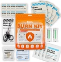 RHINO RESCUE Burn Kit, 4pcs Burn Dressings 4x4”, 8pcs Burn Gel Packets 3.5g, 4pcs Burn Pads, First Aid Kit Ψύξη Κρέμα Καταπραϋντικής Ανακούφισης με Bandage, Nitrile Gloves, Ψαλίδι, Ταινία, HSA/FSA Επιλέξιμες