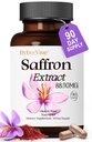 Saffron Supplements 88.5MG | 90 Vegan Capsules, Mood Energy Eye Focus Support for Women & Men, 100% Materials Pure Materials, Made in USA, Non-GMO & Gluten-Free