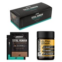ONNIT Premium Alpha Brain Sche - Nootropic Brain Supplement (30 Count) for Focus, Concentration & Memory + Total Human Day and Night Vitamin Packs for Men and Women (30-Day Supply)
