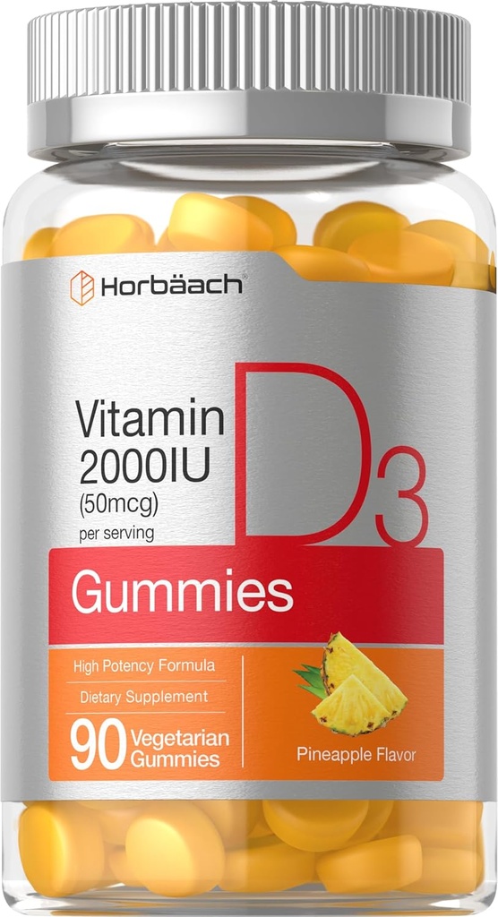 Horbäach Βιταμίνη D3 2000iu Gummies 