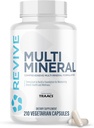 Erkekler ve Kadınlar için Revive MD Multi Mineral Supplement - Broad Spectrum Mineral Desteği Supplement Sağlıklı Kemik Yoğunluğu ve Skeletal Kuvveti - Gıda, Vitamin D, Magnezyum & çinko - 210 Capsules