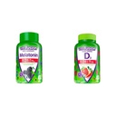 Vitafusion Extra Strength Melatonin 5mg 120ct and Vitamin D3 3000IU 120ct Gummy Vitamins Bundle