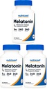 Nutricost Melatonin 5mg, 240 Tablets - 5mg Per Serving, Non-GMO, Gluten Free (Pack of 3)