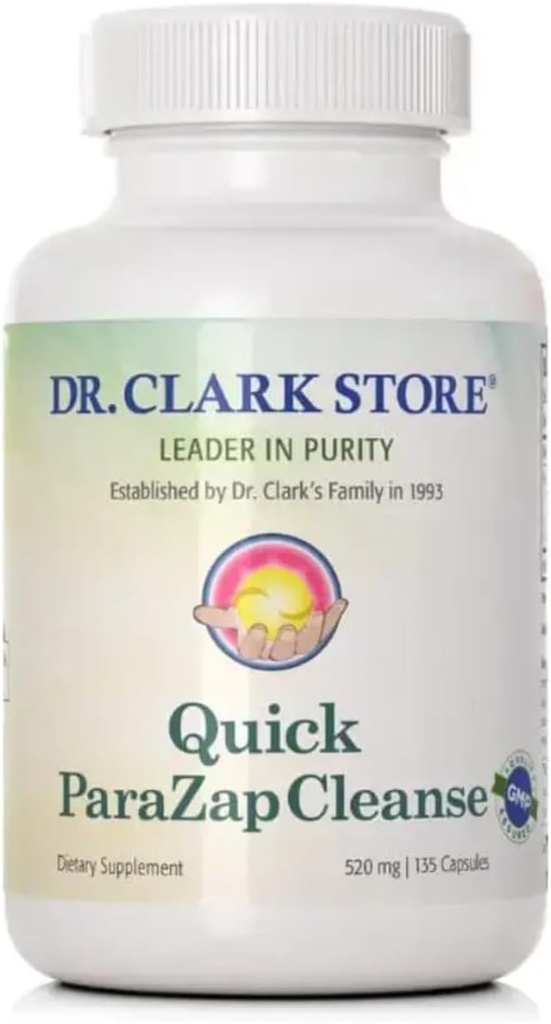 Dr Clark Store para-Zap – 520mg, 135 Capsules, Supports Digestive Health & Gut Balance