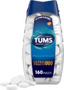 TUMS Ultra Strength Chewable Antacid Tabletleri Heartburn Relief, Peppermint - 160 Kont