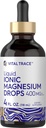 Carlyle Ionic Magnezyum Sıvı Kompleksi | 400 mg | 4 fl oz | Vejetaryen Drops | Non-GMO & Gluten Free Supplement | by Vital Trace