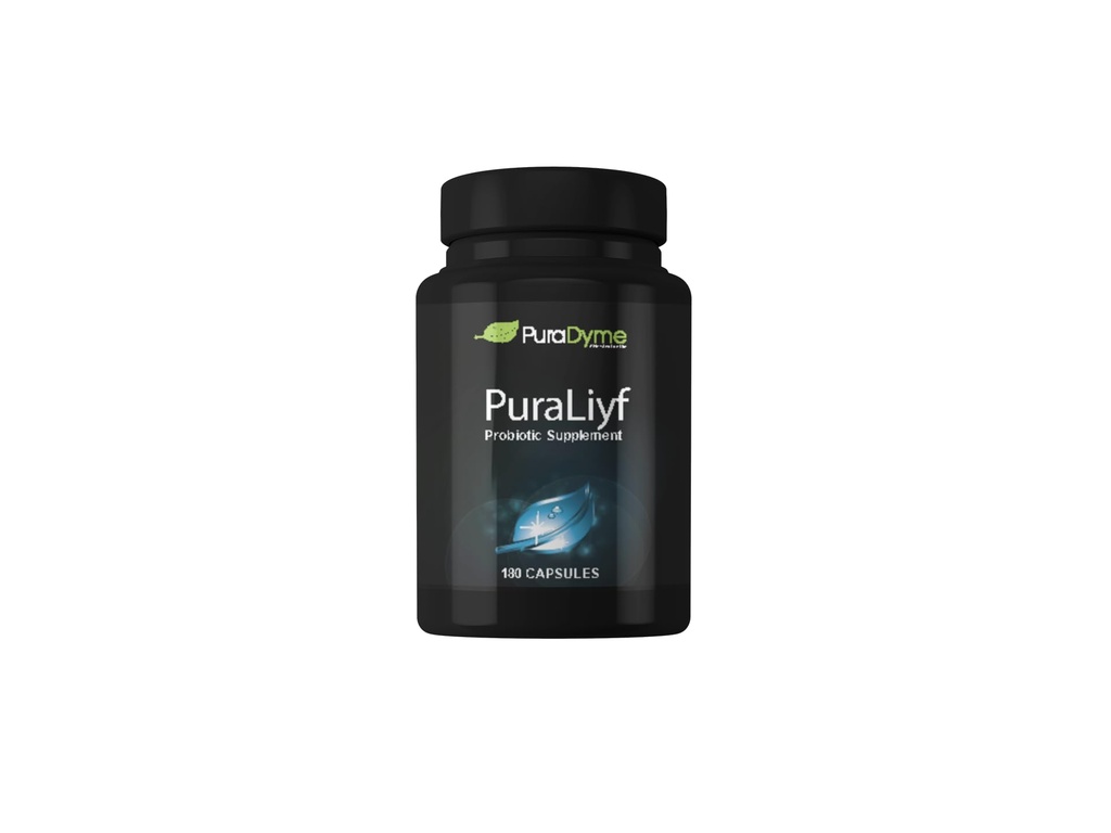 PuraDyme PuraLiyf Digestive Enzymes with Probiotics | Probiotic Supplement Enhanced with Proteolytic Enzymes for Digestion by Lou Corona | 180 Capsules