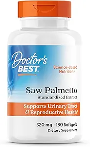Doktor'un En İyi Saw Palmetto 320 Mg Softgels, 180 Kont