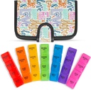 Vive Weekly Pill Organizer 4 φορές την ημέρα - 7 Ημέρες Κουτιά Χάπια για το πρωί, το μεσημέρι, το βράδυ, το βράδυ - Extra Large Medicine, Βιταμίνη & συμπλήρωμα διανομής με Premium Δερμάτινη Θήκη