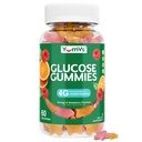 Gummy Γλυκόζης YUM-V – Gummy Γλυκόζης ταχείας δράσης – Μεγάλη γεύση – Χωρίς γλουτένη, Vegan, μη GMO – Φυσικό άρωμα πορτοκάλι & μούρο – 60 Μασώμενα Gummies για ενήλικες & παιδιά