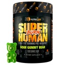 ALPHA LION Superhuman Burn – 2 in 1 Μεταβολισμός Booster Προ προπόνησης και θερμογόνος καύση λίπους για τους άνδρες – Appetite Suppressant and Weight Loss Supplement (21 Servings, Sour Gummy Bear)