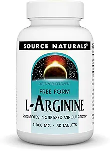 Source Naturals Η L- Αργινίνη Προάγει την Αυξημένη Πληθυσμό * 1000 mg Ελεύθερη μορφή - 50 δισκία