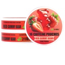 LyvWel 72mg Caffeine Energy Pouches | Nootropic Focus & Neuro Support | 3-Pack with 16 Pouches Per Can | Tobacco-Free, Nicotine-Free, Quick Energy Solution (3 Pack, Red Gummy)