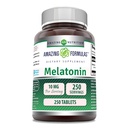 Amazing Formulas Melatonin Supplement | 10 Mg Per | 250 Tablet | GMO | Gluten Free | Made in USA