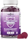 NEW AGE Immune System Support Gummies - Sambucus Black Elderberry Gummies with Vitamin C and çinko (Immune Support 60 Gummies)