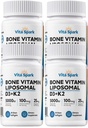 Vitamin D3 K2 - Liposomal Bone Vitamins Supplement, 5000IU D3, 100mcg K2 MK7 & Magnesium For Women and Men | Supports Bone, Teeth, Heart, Immune and Vascular Health*, 120 Days Mini Softgels