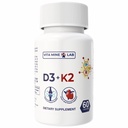 Vitamin D3 + K2 - High Potency Vitamin D3 and Vitamin K2 (MK-7), Supports Bone, Heart & Immune Health, Gluten-Free, Halal, Made in USA, 60 Vegan Capsules