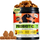 Dog Probiotic Soft Chews Support Gut Health Immunity, Diarrhea Gas Relief, Digestive Yeast Balance, Relieve Itchy Skin, with Pumpkin Blueberry, 6 Digestive Enzymes 4 Prebiotics 6 Probiotics for Dogs