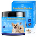 Probiotic Powder for Dogs and Cats - 5-in-1 Formula Supports Gut Health, Digestion and Immune System - with Digestive Enzymes and Pumpkin - Natural Chicken Flavor, 150g