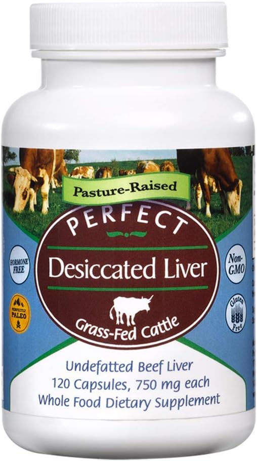 Mükemmel Supplements – Mükemmel Desiccated Liver – 120 Capsules – Undefated Beef Liver – Protein, Iron, Vitamins A & B – 2 Pack