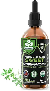 Zenmen Organic Sweet Wormwood (Artemisia Annua) Εκχύλισμα - Ανοσολογική Υποστήριξη και Πηγή Αντιοξειδωτικών - 2,32 oz / 60ml, Vegan, Κατασκευασμένο στις ΗΠΑ
