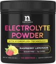 Nutriana Keto Ηλεκτρολυτές Σκόνη Όχι Ζάχαρη - Zero Carb & Zero Calorie Ηλεκτρολυτικό Μείγμα Ποτού - Ζάχαρη Δωρεάν Ηλεκτρόλυτα για Ενυδάτωση Σκόνη - Νηστίζουσα Ηλεκτρόλυτα Λεμονάδα Βατόμουρο Γεύση