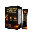 Tradesman Nutrition Shred Energy Drink Packets for Men & Women – Pre Workout Powder with Zero Sugar, No Crash, Mental Focus & Stamina Support – Orange Flavor, 30 Sachets