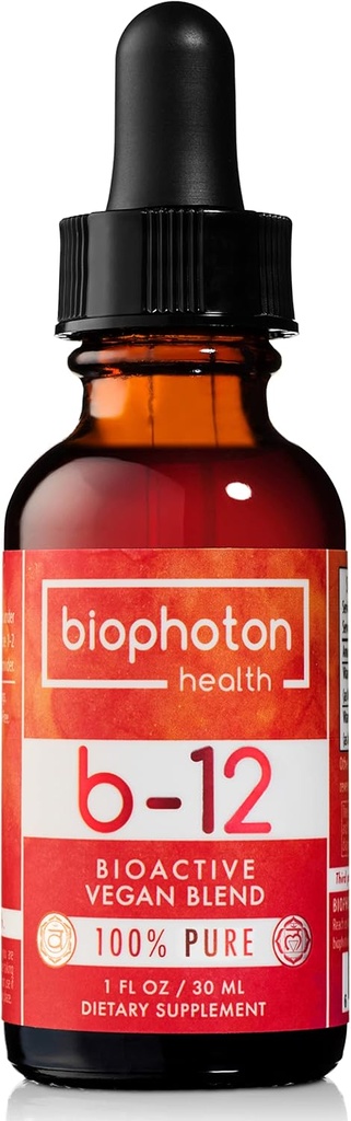 Liposomal Vitamin B12 Liquid Supplement - Bioactive Methyl Blend - Vegan & Non GMO - Βιολογική Γλυκερίνη & Χωρίς ζάχαρη (1 Fl Oz)