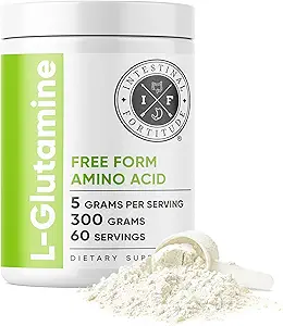 Intestinal Fortitude L-Glutamine L Glutamine Powder - Close Out - Free Form Amino Acid Supplement, Leaky Gut, Made in The USA, Vegan, Unflavored, Non-GMO & Gluten-Free