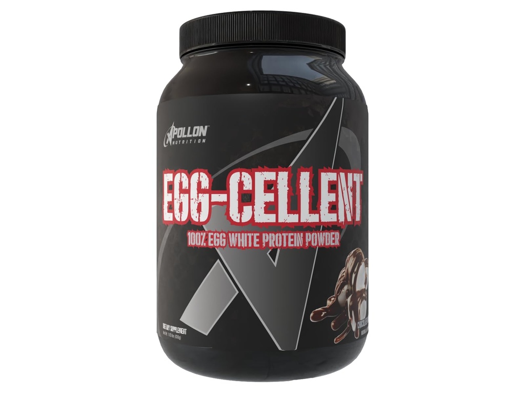 Apollon Nutrition Egg-Cellent | 24g Egg White Protein Powder, Recovery, Muscle Growth, for Men & Women, Dairy Free, Gluten Free, Lactose Free, Keto-Friendly (Chocolate Marshmallow)