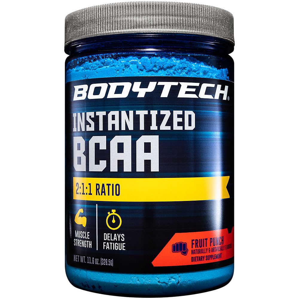 BodyTech BCAA Tozu - Optimal 2:1 1 Oran - Kas Kurtarma, Güçlü ve Endurance - Meyve (11.5 oz)