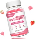 Kadınlar için Collagen Gummies, Hydrolyzed Collagen Peptide Type I,II,III,V,X with Biotin, C A B D E for Skin Hair Nails J0ints, Immunity Energy Digestion, Sugar Free, 60