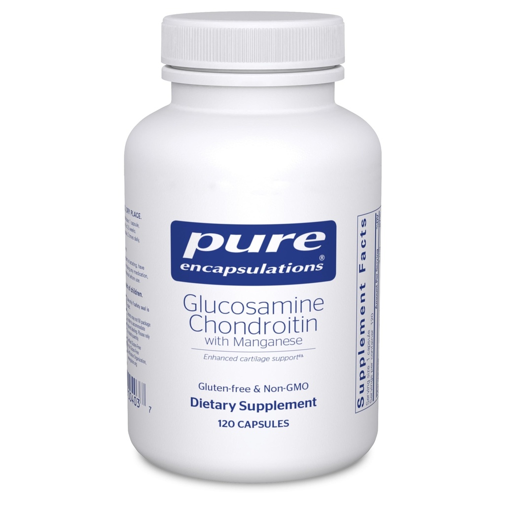 Pure Encapsulations Glucosamine Chondroitin with Manganese | Ortak Destek, Rahatlık, Hareketlilik, Cartilage Integrity and Health, and Connective Tissue* | 120 Capsules