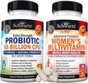 Kadınlar Kapsülleri için Günlük Multivitamin (1 Ay Supply) Plus 65 Milyar CFU Daily Probiyotik Supplement (1 Ay Supply)