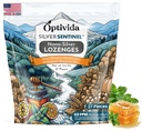 OPTIVIDA Υγεία Κολλοειδής Ασημί Lozenges με Μέλι & Λάδι Λεμόνι (1 Pack) - Καταπραϋντικό Λαρύγγι Λοτζάνια για Ενήλικες με Αρωγή Βήχα & Γρήγορη Δράση Nano Silver Formula για Ανοσολογική Υποστήριξη, 60 Ppm