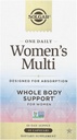 Solgar One Daily Women's Multi Whole Body Support Υψηλή Απορροφώμενη Καθυστερημένη Απελευθέρωση Βιταμίνη για τις γυναίκες, συμπλήρωμα για ανοσοποιητικό, καρδιά, ενέργεια, στρες, νύχια δέρματος μαλλιών & αναπαραγωγική υγεία, 60 υπηρεσίες