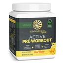 Sunwarrior Pre Workout Powder Energy Drink | Vegan, Plant-Based, Pre-Workout Supplement | Pump, Hydrate, Focus, Endurance, & Strength Builder | Yuzu Mango Flavored | 30 Servings | Active Preworkout