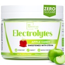 Zero Sugar - Apple Candy Electrolytes Toz - Hydration - Caffeine Free Energy with All Natural Materialss - Vegan, Keto, ve Paleo - Sugar Free Electrolytes Drink Mix - 30 servis ile