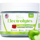 Zero Sugar - Apple Candy Electrolytes Toz - Hydration - Caffeine Free Energy with All Natural Materialss - Vegan, Keto, ve Paleo - Sugar Free Electrolytes Drink Mix - 30 servis ile