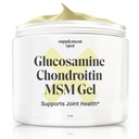 Glucosamine Chondroitin MSM Gel (4 oz) - Glucosamine, Chondroitin, MSM & Bromelain Ortak Sağlık Desteklemek için - Kadınlar ve Erkekler için (90 Day Supply)