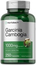 Horbaach Garcinia Cambogia Extract Pills | 1000 mg | 250 Capsules | Herbal Extract Supplement | Non-GMO, Gluten Free